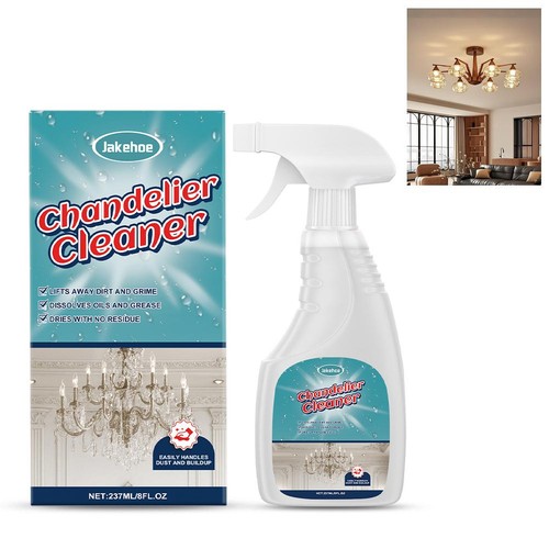 Chandelier cleaner drip - drip, dry